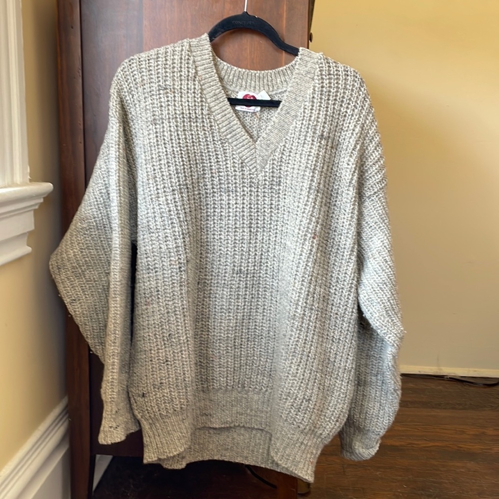 Vintage Gray Wool Sweater
